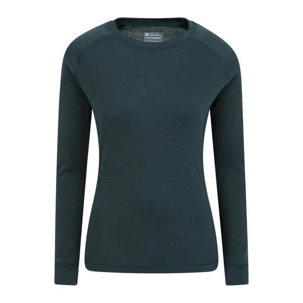 Mountain Warehouse Womens/Ladies Talus Long-Sleeved Top - Dark Green - 