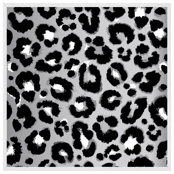 Benjamin Tate Design Silver leopard print (Picutre Frame)