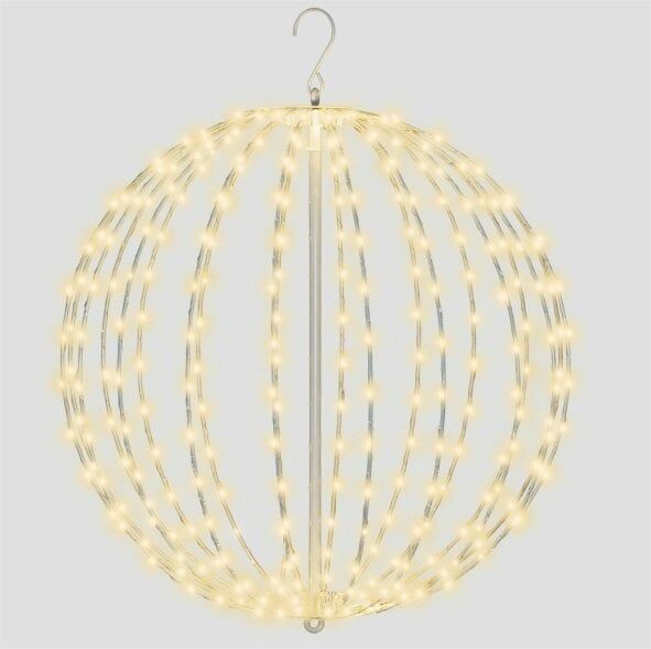 Scotts of Stow Xmas Haus Pre Lit LED Sphere with Micro LEDs 5m Lead Timer Power Supply