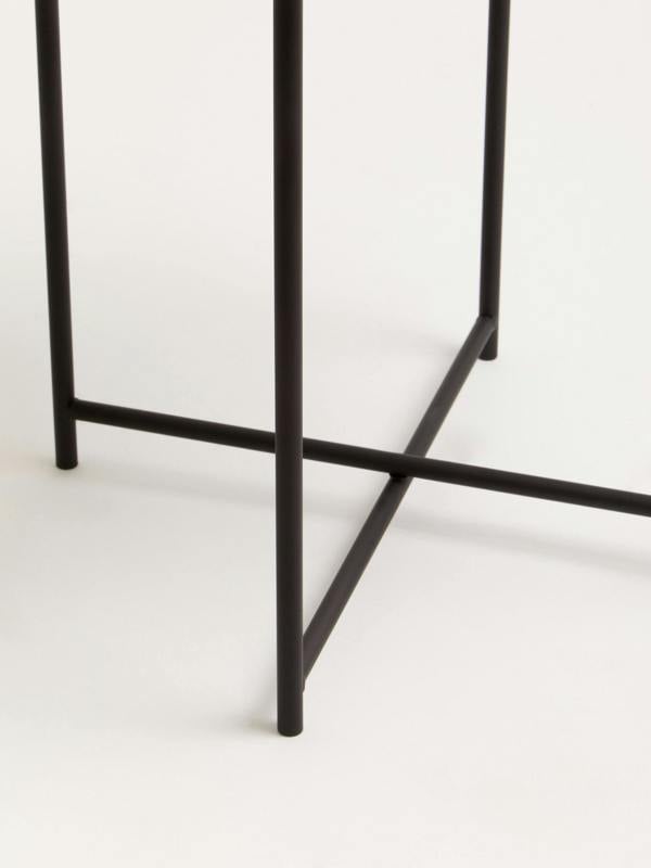 Interiors by Premier Trosa Side Table with Round White Top