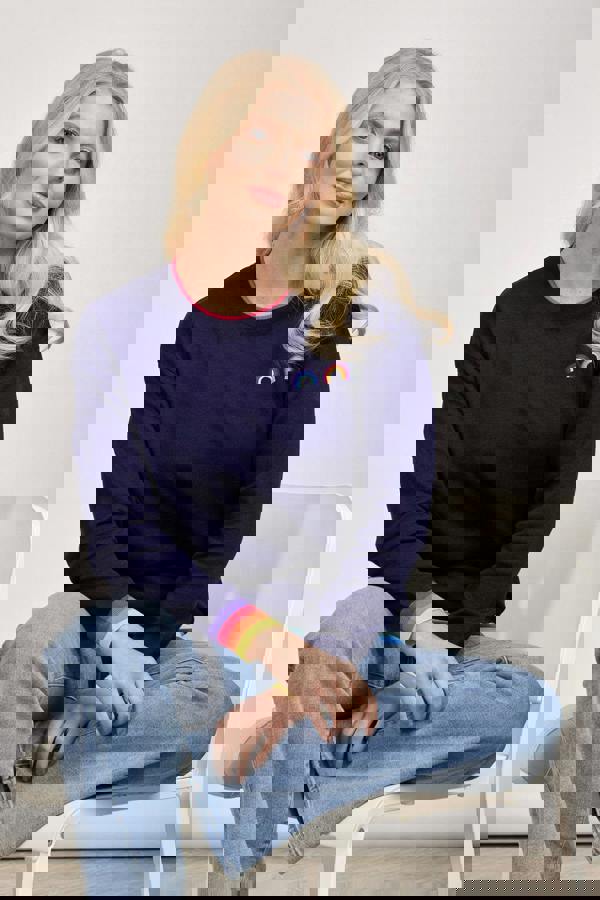 Mudflower Rainbow Drop Shoulder Jumper