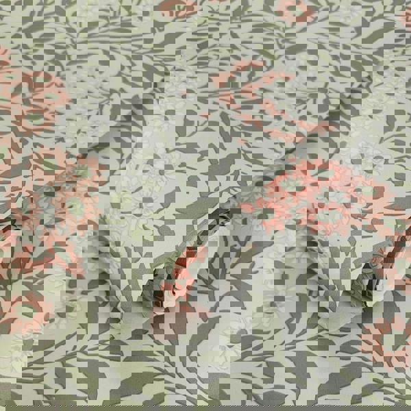 World Of Wallpaper Botanical Damask Wallpaper - Sage Green/Pink - 