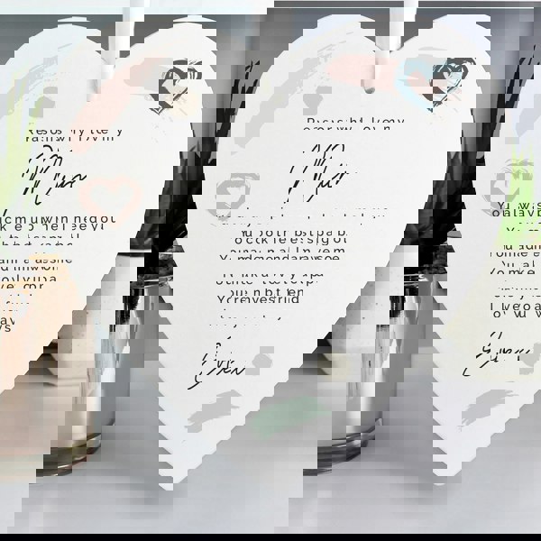 Personalised Memento Company Personalised Love Large Wooden Heart