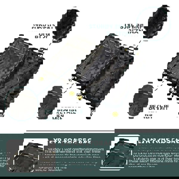 Rock Vintage - Suitcase Hard-Shell 4 Spinner Wheels Travel Bag