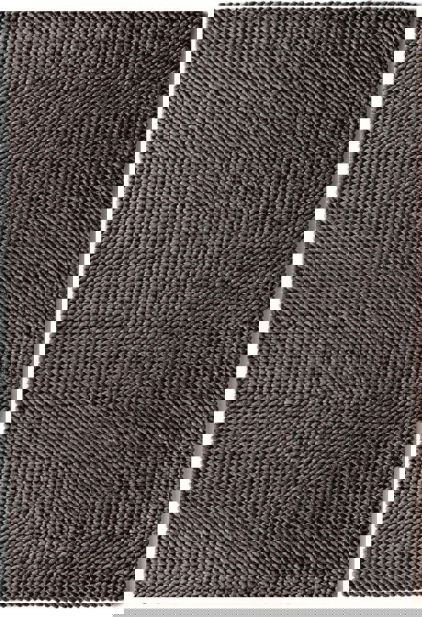 Fusion Dark Grey Braided Wool Rug | Scandinavian Hygge Style