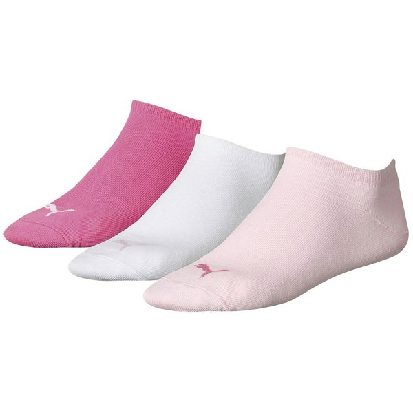 Puma Unisex Adult Invisible Socks (Pack of 3) - Pink