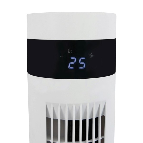 igenix 43 Inch Digital Tower Fan, 3 Speed Settings, White