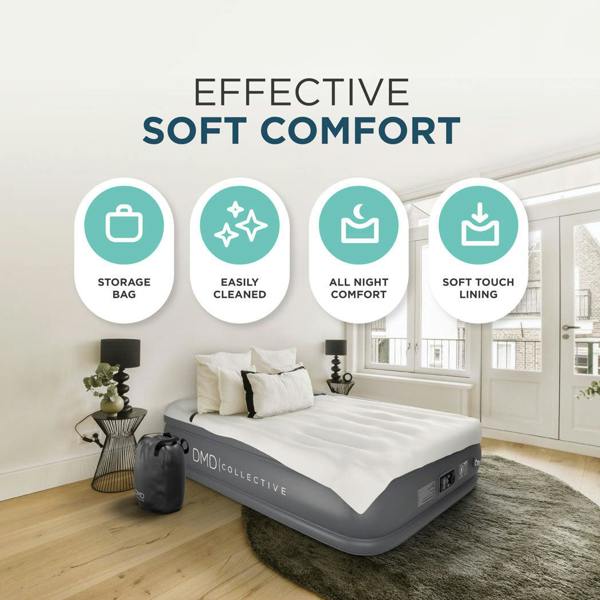 DMD Collective Double Air Bed with Built-In Pump