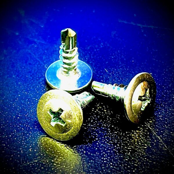 Fixaball Wafer Self Drilling Drywall Screws Zinc BZP - Zinc Clear (blue/ silver)