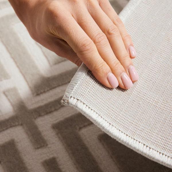Hanse Home Shortpile Howlite Cream Rug – Modern Geometric