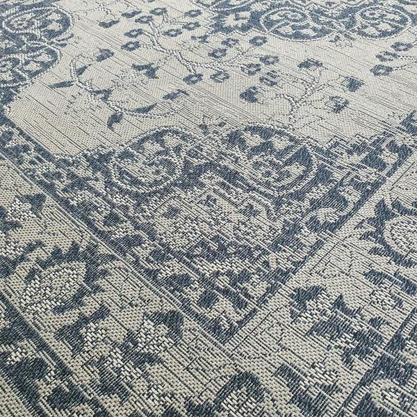Oriental Rug Runner 100% Cotton Natural Hallway Carpet Washable Natural Woven Mat - 75x300cm
