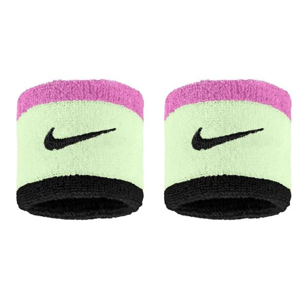Nike Swoosh Wristband (Pack of 2) - Volt/Pink/Black - 