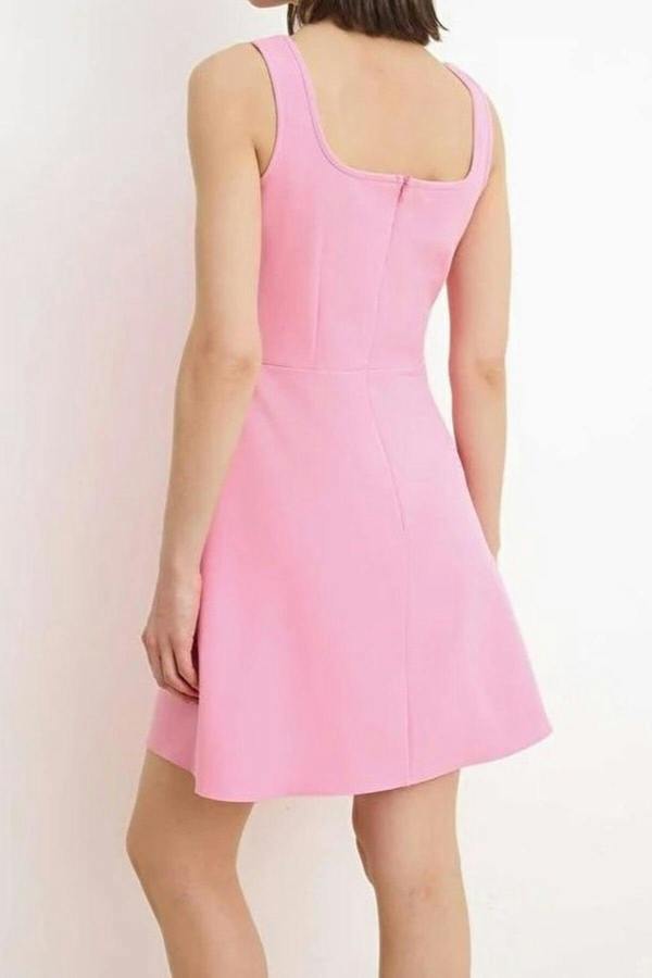 WOVCOR A-Line Short Stretch Woven Dress