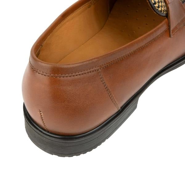 Embassy London Gosselin - Brown & Brown Check - Men's Leather Loafer