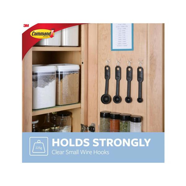 Command Clear Wire Hooks Value Pack (pack 9) - Multi Colour - 