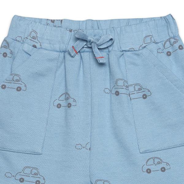 Mini Cuddles Baby Boys 3pk Vehicle Print And Solid Shorts, Multicolour