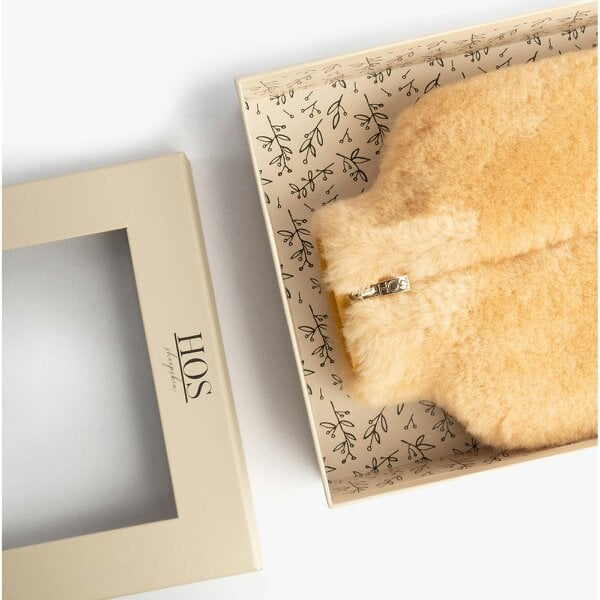 HOS Sheepskin IRIS Sheepskin Hot Water Bottle Cover Sheepskin Hot Water Bottle   in  Brown