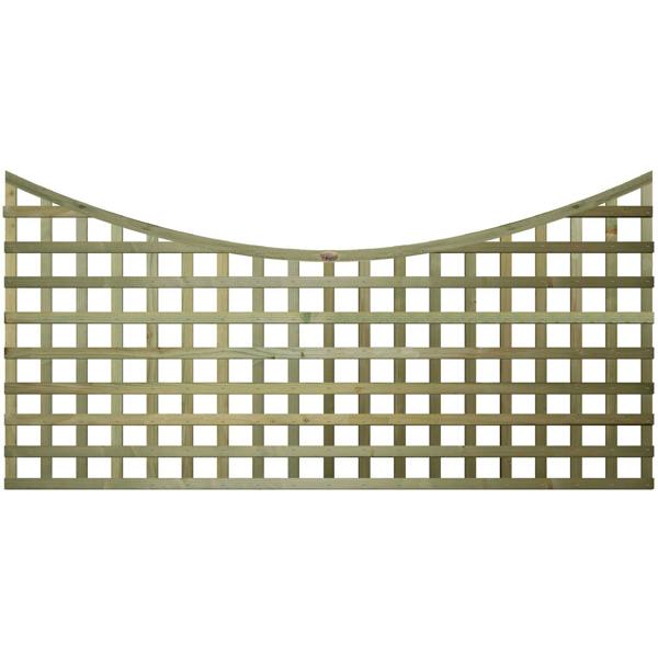 4 pack trellis concave top privacy square [w.6ft x h.3ft] 1