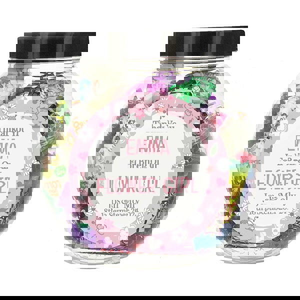 Personalised Memento Company Personalised Flower Girl Sweet Jar