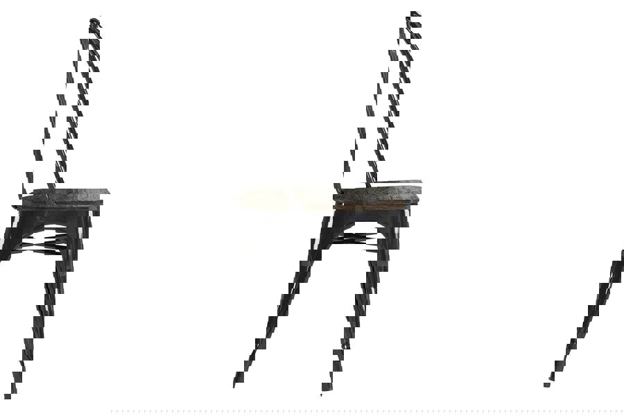 Dorel Home Fusion Dining Chair in Metal in Black - 2 pieces