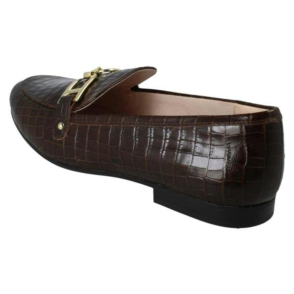 Clarks Ladies Clarks Leather Loafers Tamna Trim