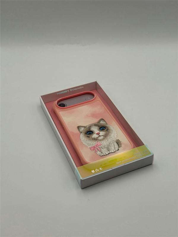 Nimmy Friends Nimmy Big Eye Cute Pet Ragdoll Cat Case with MagSafe for iPhone 17 Air 6.5" Pink - N-XDY-IP17-AIR-07-D