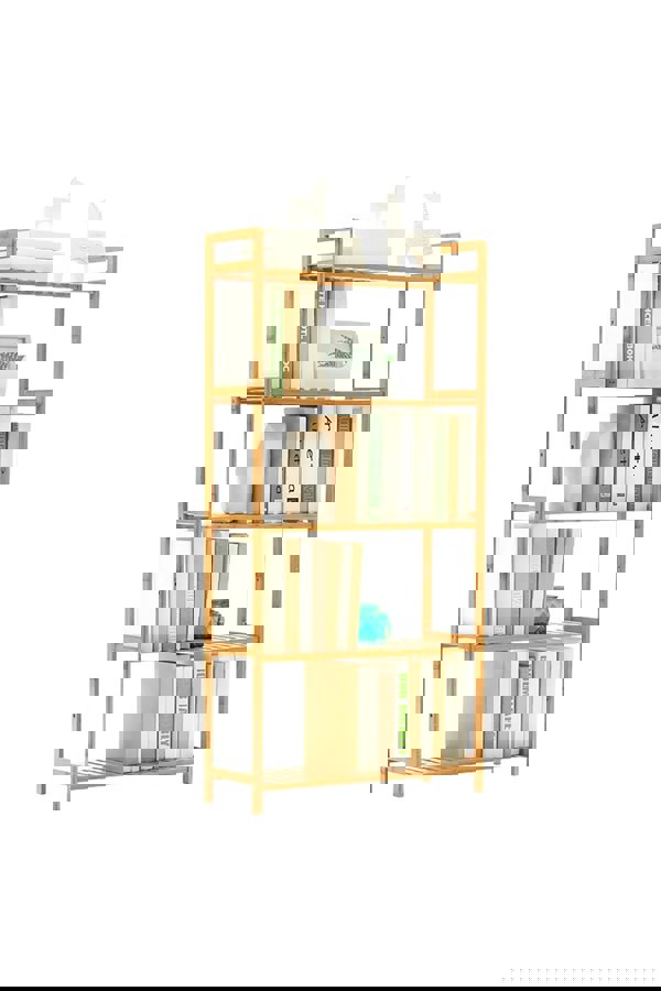 Living and Home 5 Tier Wood Audriel Bookcase