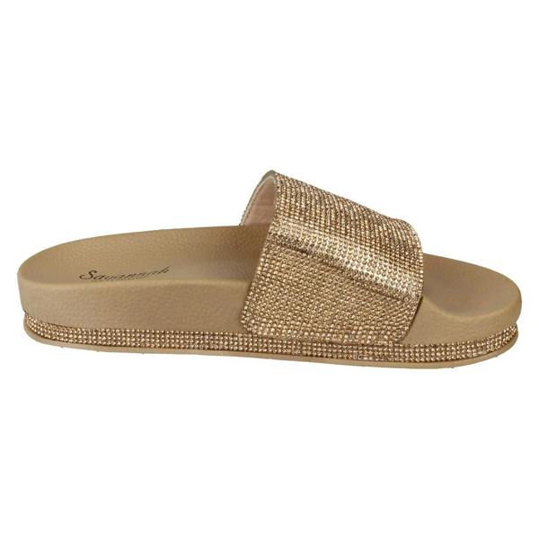 Savannah Ladies Savannah Diamante Slider Mules