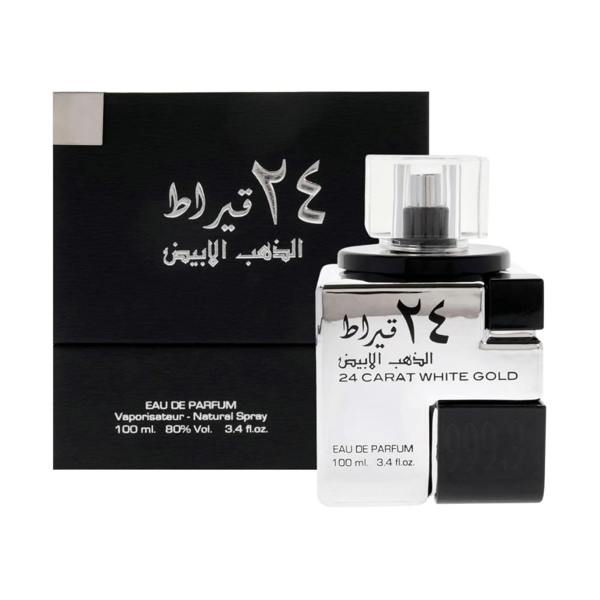 Lattafa Unisex Perfume Lattafa 24 Carat White Gold Eau de Parfum Unisex Fragrance Spray (100ml)