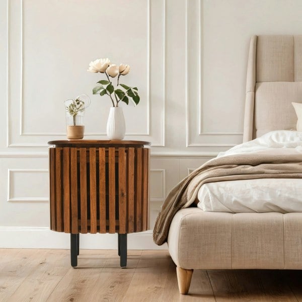 IH Design Osburn Mango Wood Bedside Table
