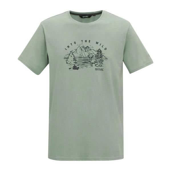 Regatta Mens Cline IX Mountain T-Shirt - Glacier - 