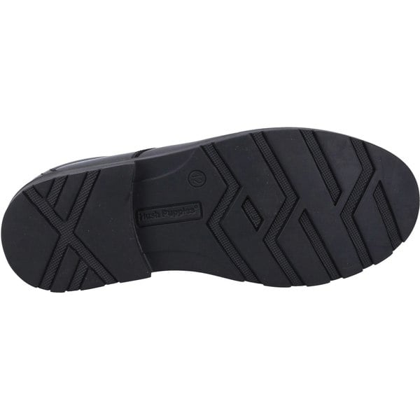Hush Puppies Oliver SNR Leather Boys's Black Shoes