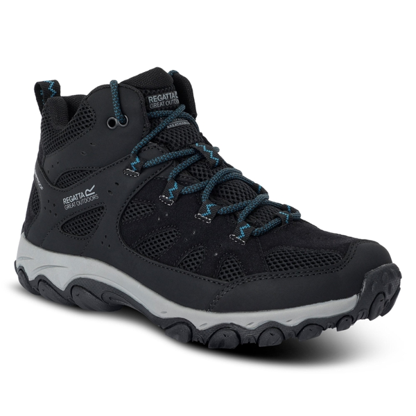Regatta Womens Edgepoint IV Mid Cut Walking Boots - Black/Storm Blue