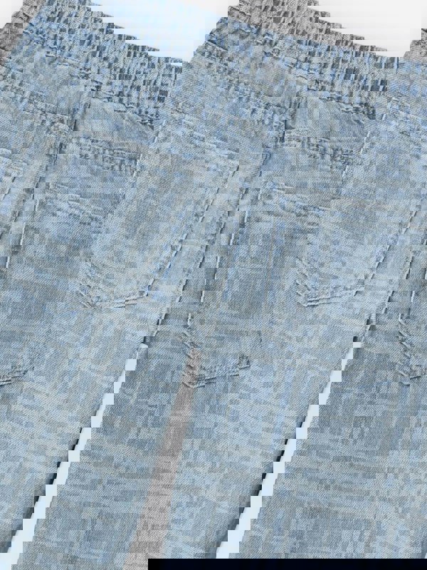 Burberry Kids Burberry Boys Check Carven Trousers in Blue