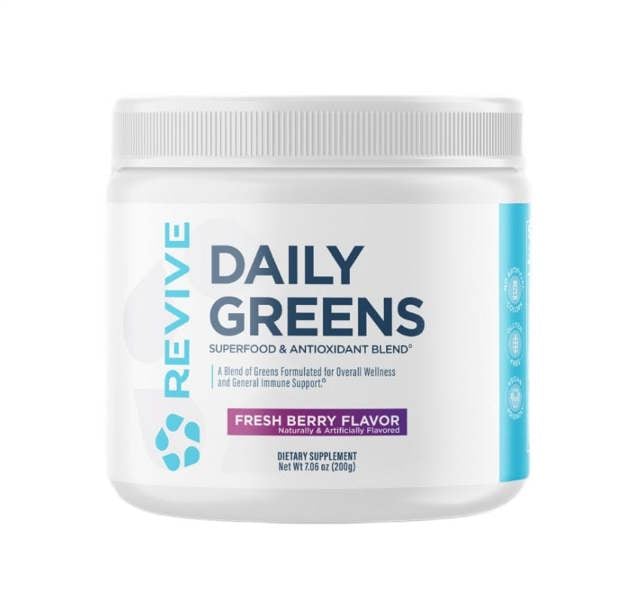 Revive Daily Greens Powder, Fresh Berry (EAN 850030689115) - 200g