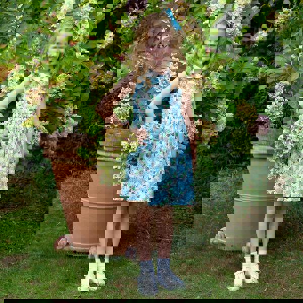 Rachel Riley Hydrangea Peter Pan Collar Dress