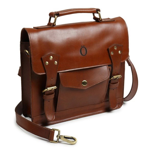 Dötch Club Emily Leather Satchel Bag - Brown