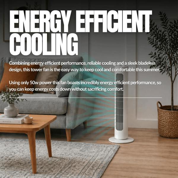 Mylek 30" Tower Fan - MYLEK - 3 Speeds - Timer - Oscillation