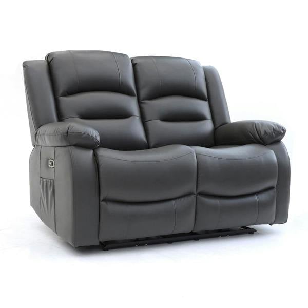 Furnishings For Less Arlo Faux Leather Electric Reclining 2 Seater Sofa