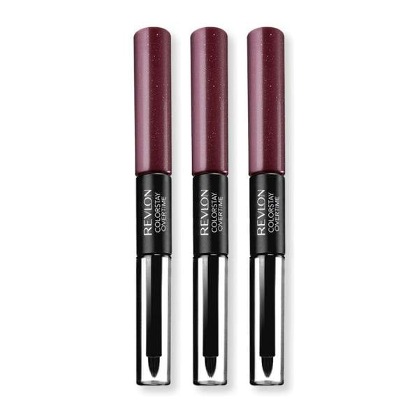 Revlon 3 x Revlon Colorstay Overtime Dual Ended Lipcolor - 270 Relentless Raisin