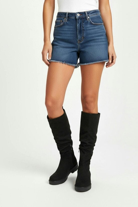 XY LONDON Chunky Sole Slouchy Knee High Boots