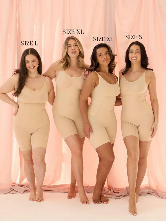 Perky Pear 360Sculpt™ Bust Support Body Suit-BEIGE