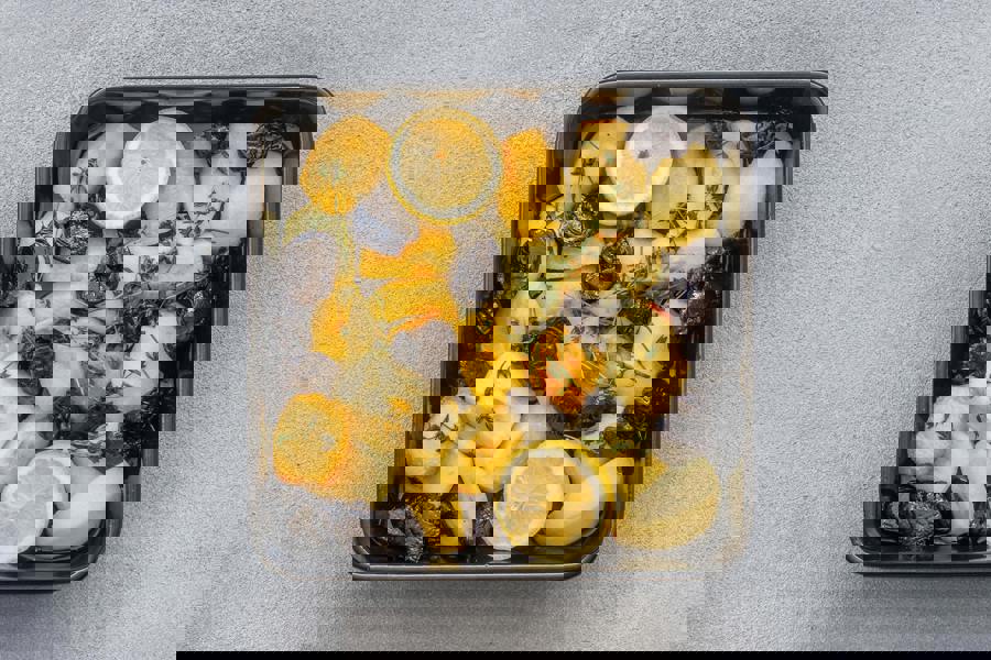 MasterClass 6pc Vitreous Enamel Non-Stick Cookware Set with 2x Roasting Pans and 4x Baking Trays