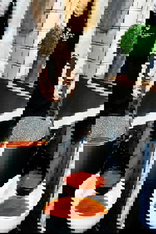 MasterClass 6pc Non-Slip Nylon Kitchen Utensil Set with Skimmer, Ladle, Slotted Spoon, Masher, Cooking Spoon and Slotted Turner