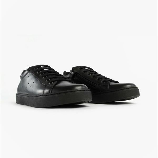 Geox GEOX J NASHIK Lace Up Kids Shoes Black