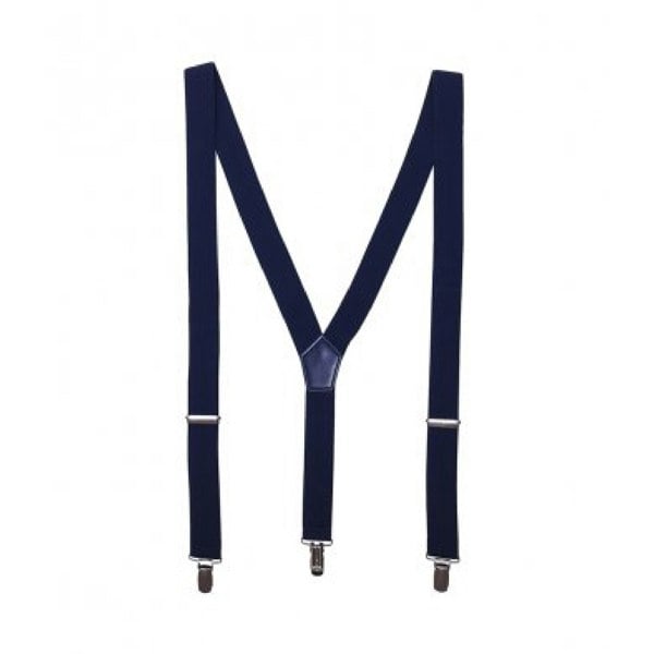 Premier Mens Clip On Braces - Navy