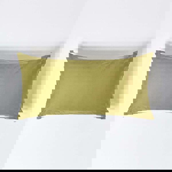 HOMESCAPES Premium 1000 TC Egyptian Cotton Sateen Weave Pillowcase, European Size