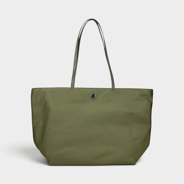 Tory Burch Nylon Tote Bag Khaki Green