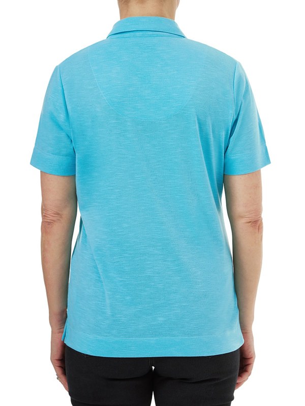 PennyPlain Polo T-shirt - Lagoon