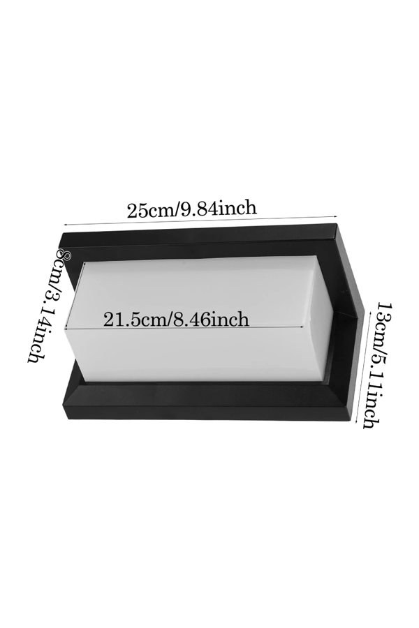 Living and Home Outdoor IP65 Waterproof Rectangular Wall LED Light